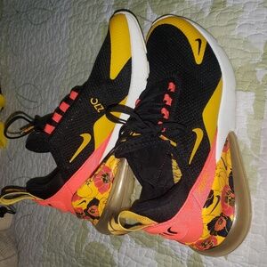 Nike Black and Orange Athletic Shoes